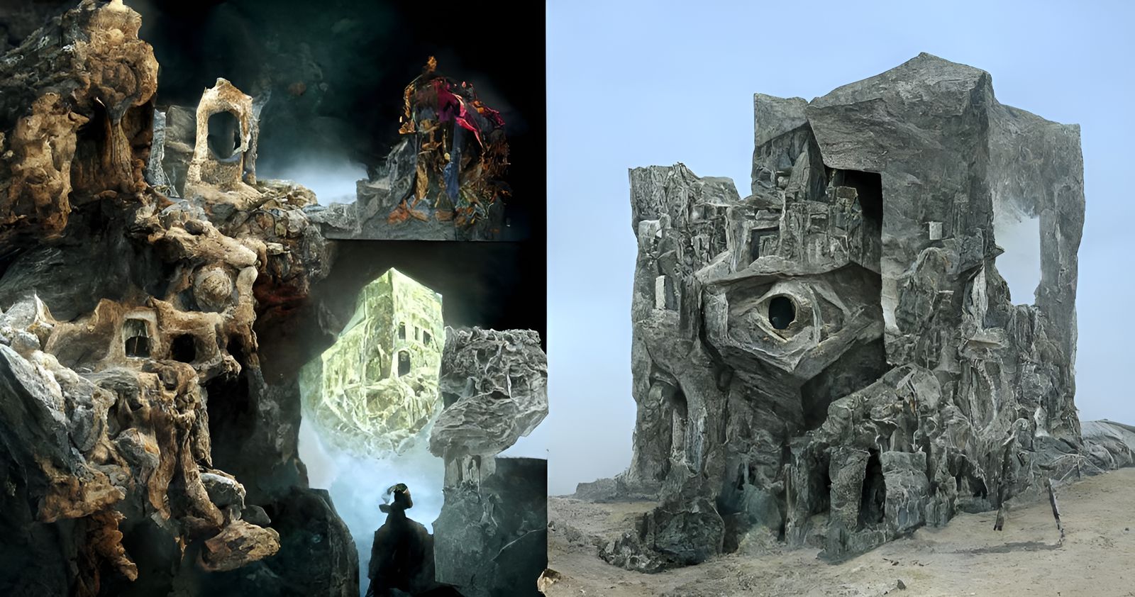 Council of Sorcerers Building Golem in Fantasy Academy