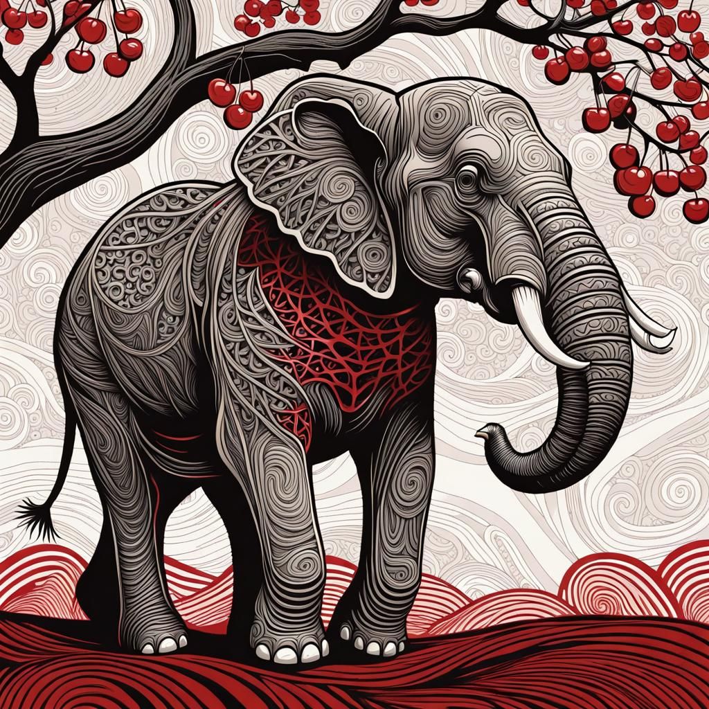 The Elephant and the Cherry Tree