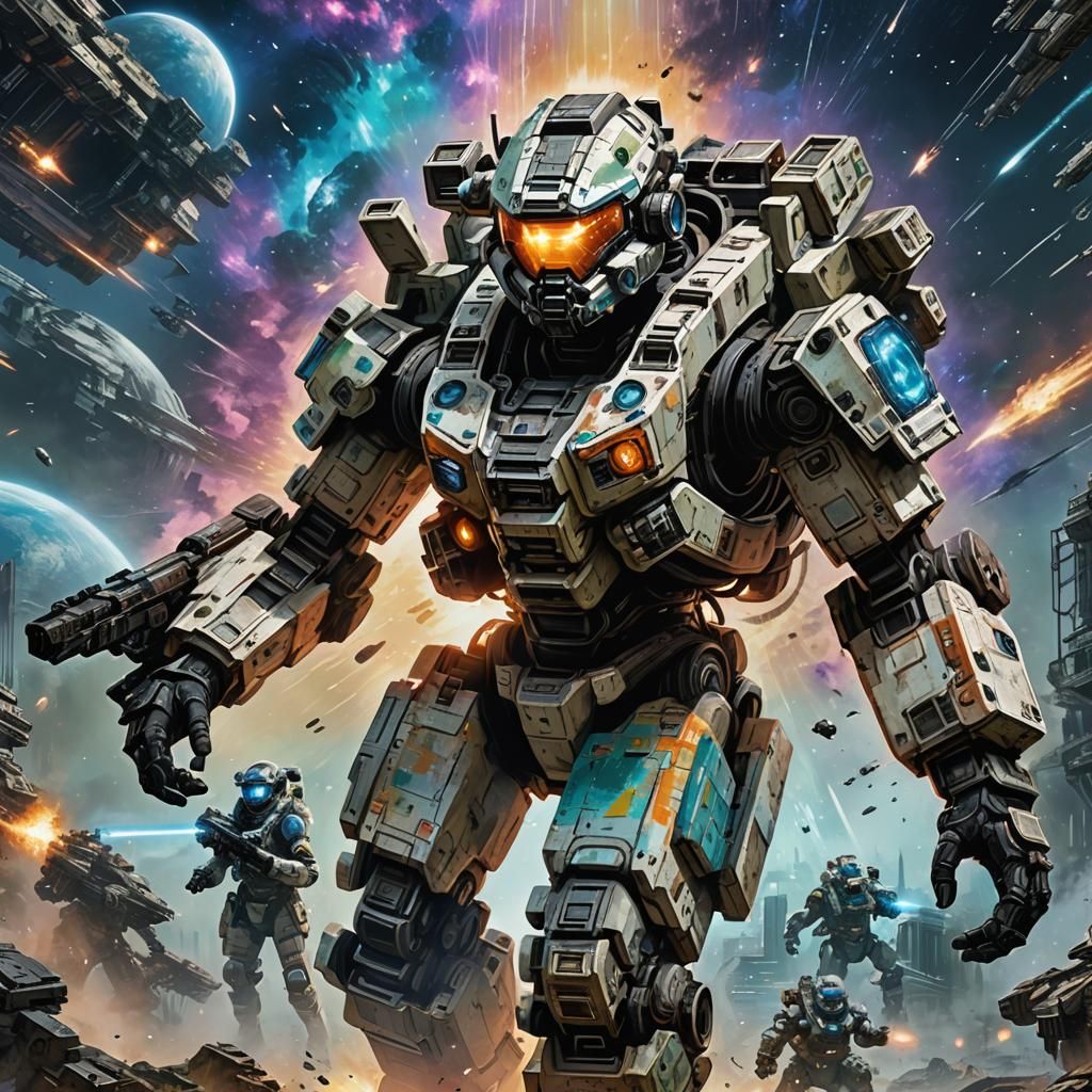 Titanfall: Holographic Astral Cosmic Illustration