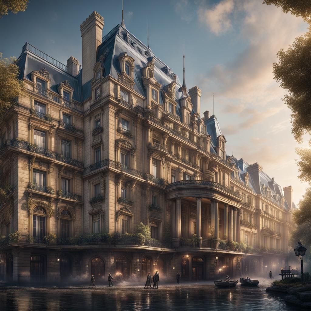 Paris Hilton as Superhero: Detailed Matte Painting