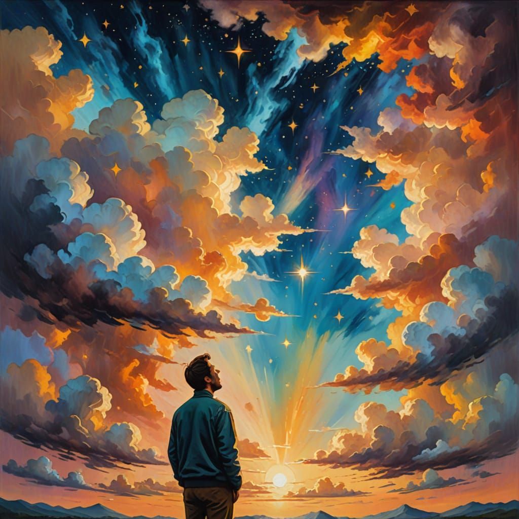 A Soulful Conversation with God in a Vibrant Celestial Lands...