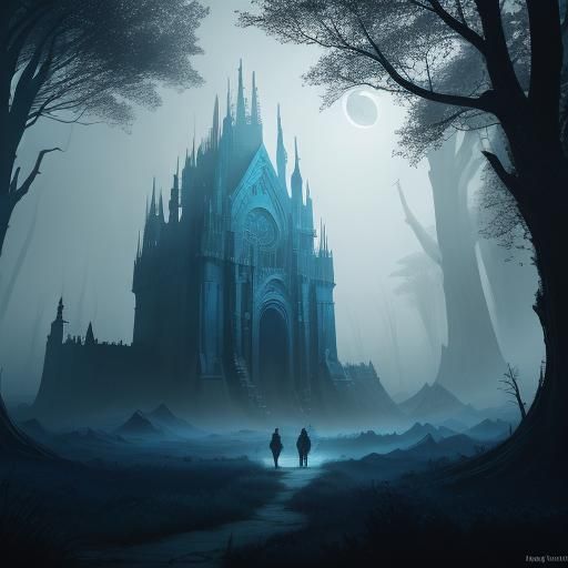 Mystical Forest Assassin Portrait in Digital Matte Painting