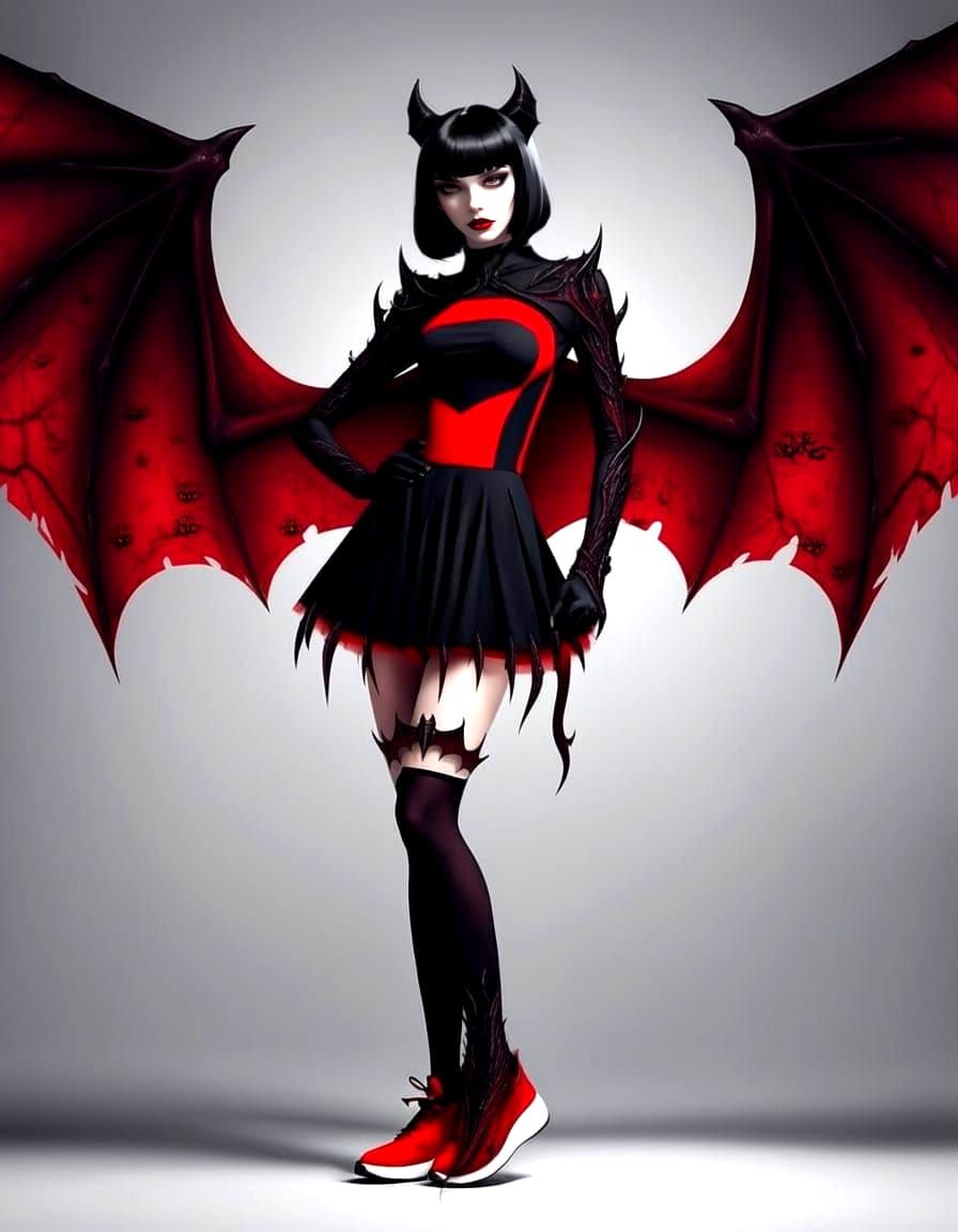 Vampire Girl in Modern Attire