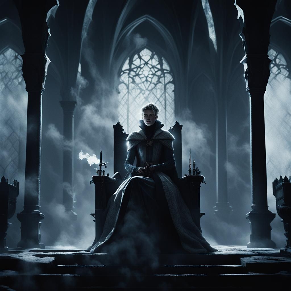 Gothic Princess Assassin in Moody Lighting