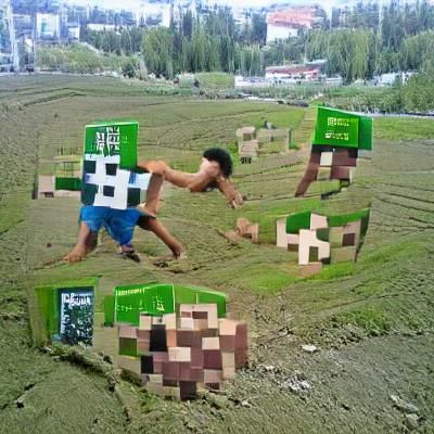 AI Generated Image of Minecraft