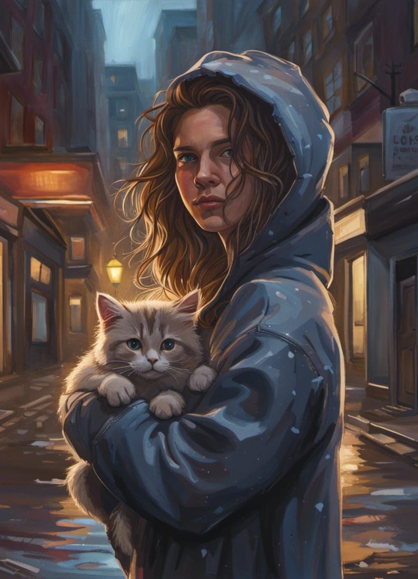 Kitten Rescue in Rainy New York Alley