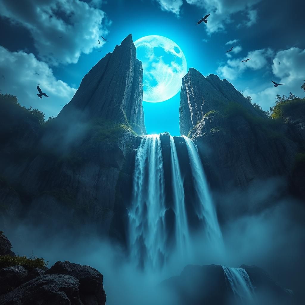 Surreal Upside Down Mountains and Waterfalls