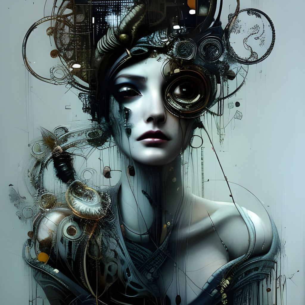 Steampunk Cyberpunk Fusion: A Digital Masterpiece