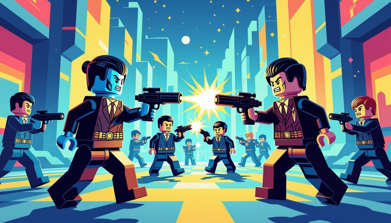 Vulcan LEGO Warriors Clash with Klingons