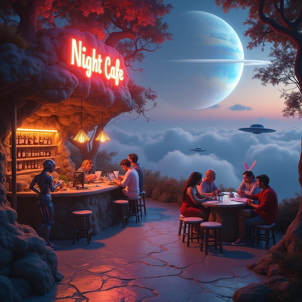 Magical NightCafe Studio Radiates Creative Energy in Whimsic...