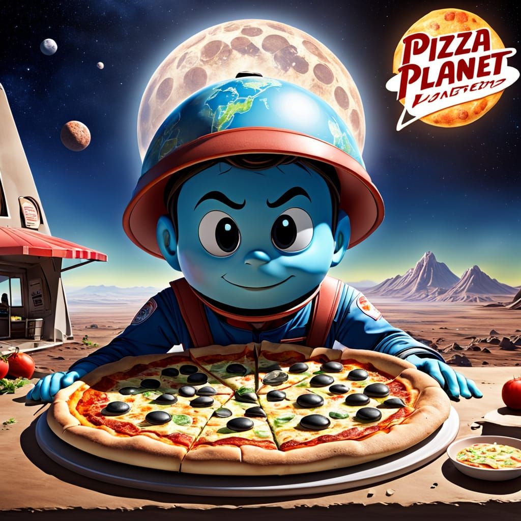 Pizza Planet Logo Design