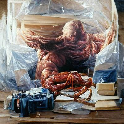 The Thing as Oil Painting