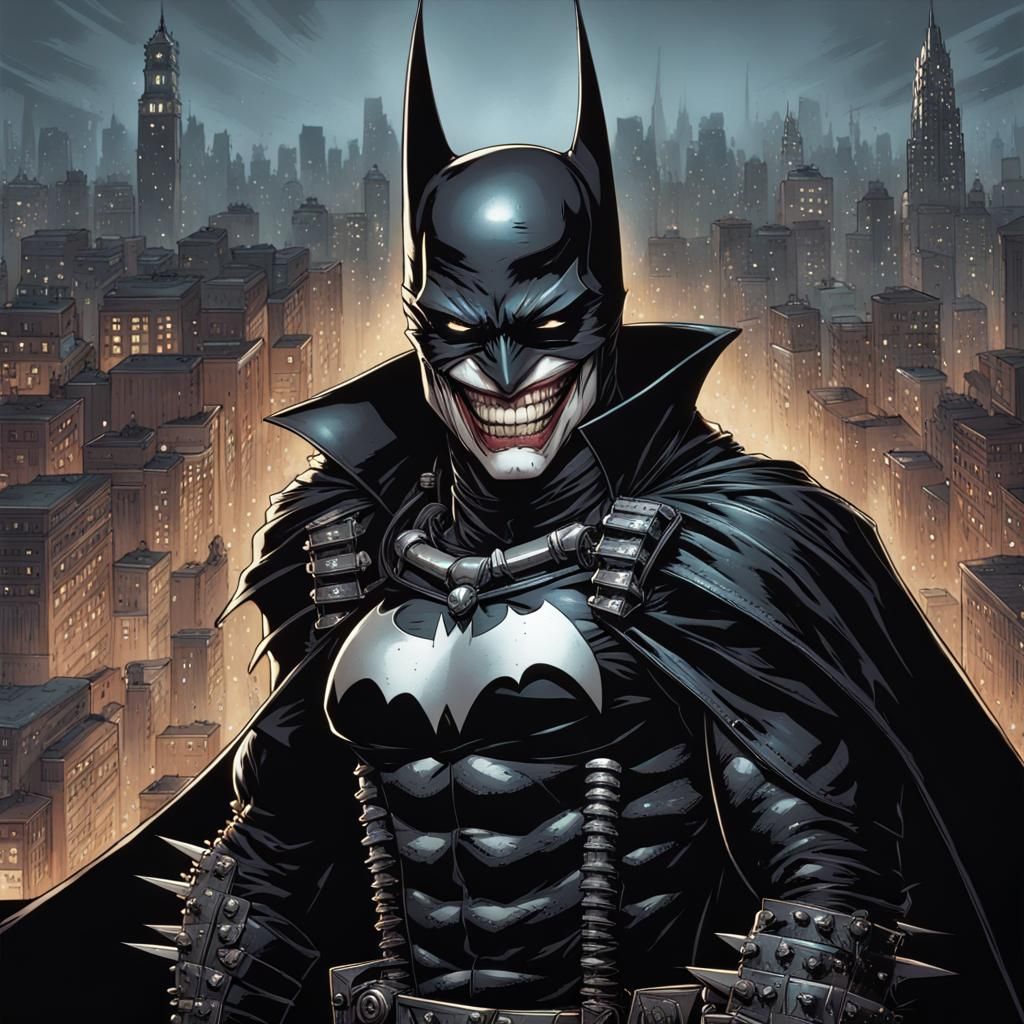 Batman Who Laughs Conquering Gotham City