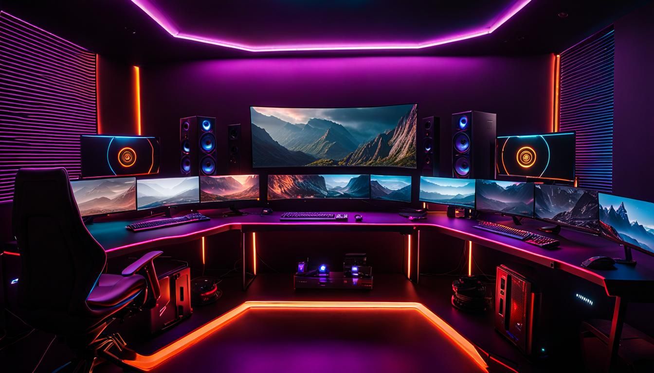 Sinister SciFi PC Gaming Setup in 8k