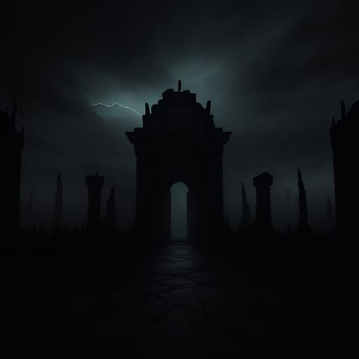 Surreal Dystopian Portal to an Ominous Realm