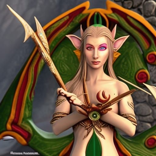 Hyperdetailed 4K Image of Mystical Elves