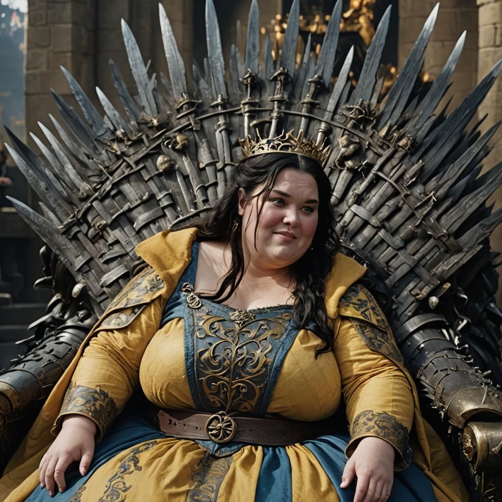 Obese Princess on the Iron Throne