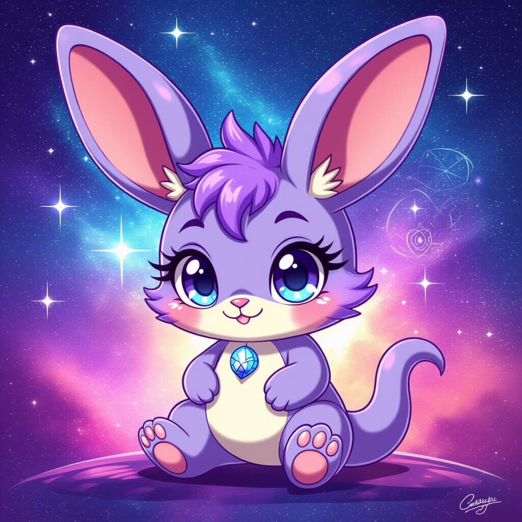 Chibi Space Kangaroo with Eldritch Traits