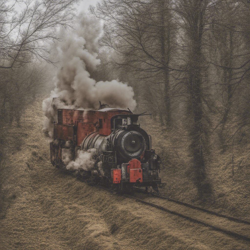 Abstract AI Image Generated From Single Word Prompt