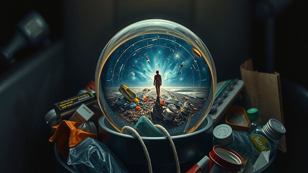 Crystal Ball Reveals Secret in Garbage Can