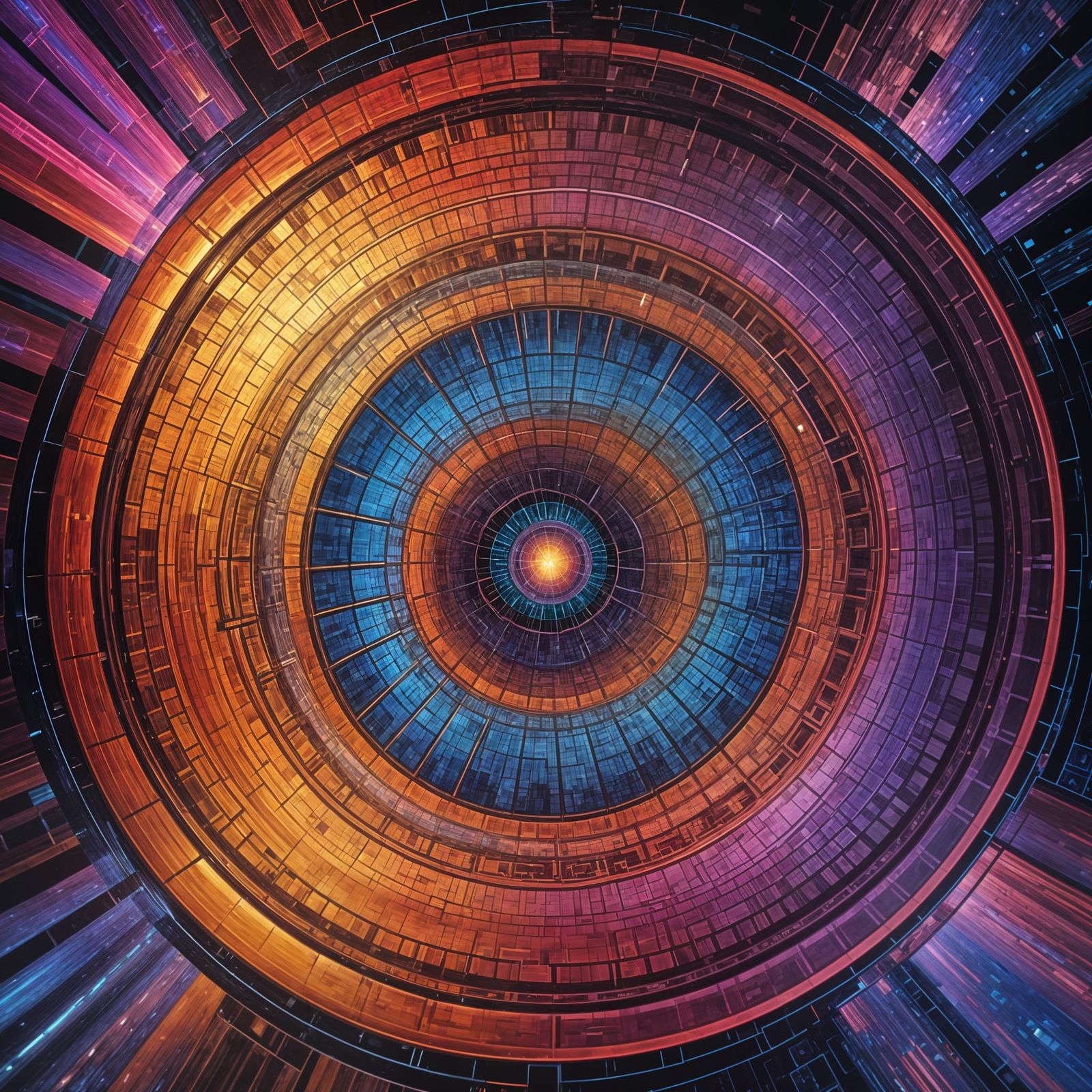 Infinity's Gateway: A Cosmic Tapestry of Fractals and Light