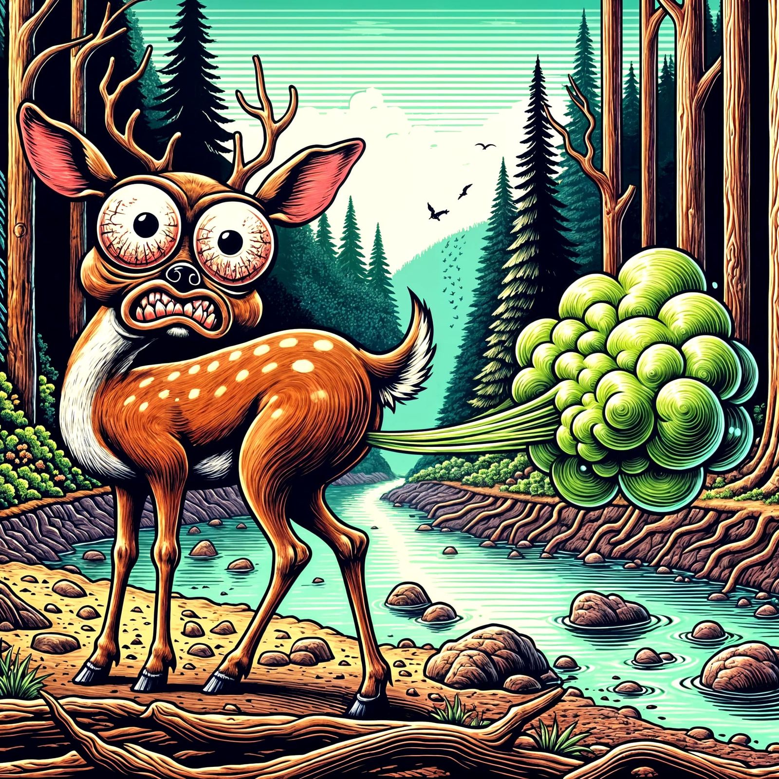 Deer’s Epic Fart Blast