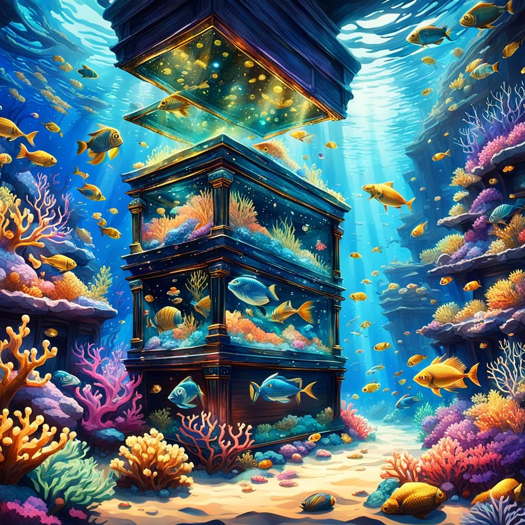 Underwater Treasure Trove in Fantasy Style