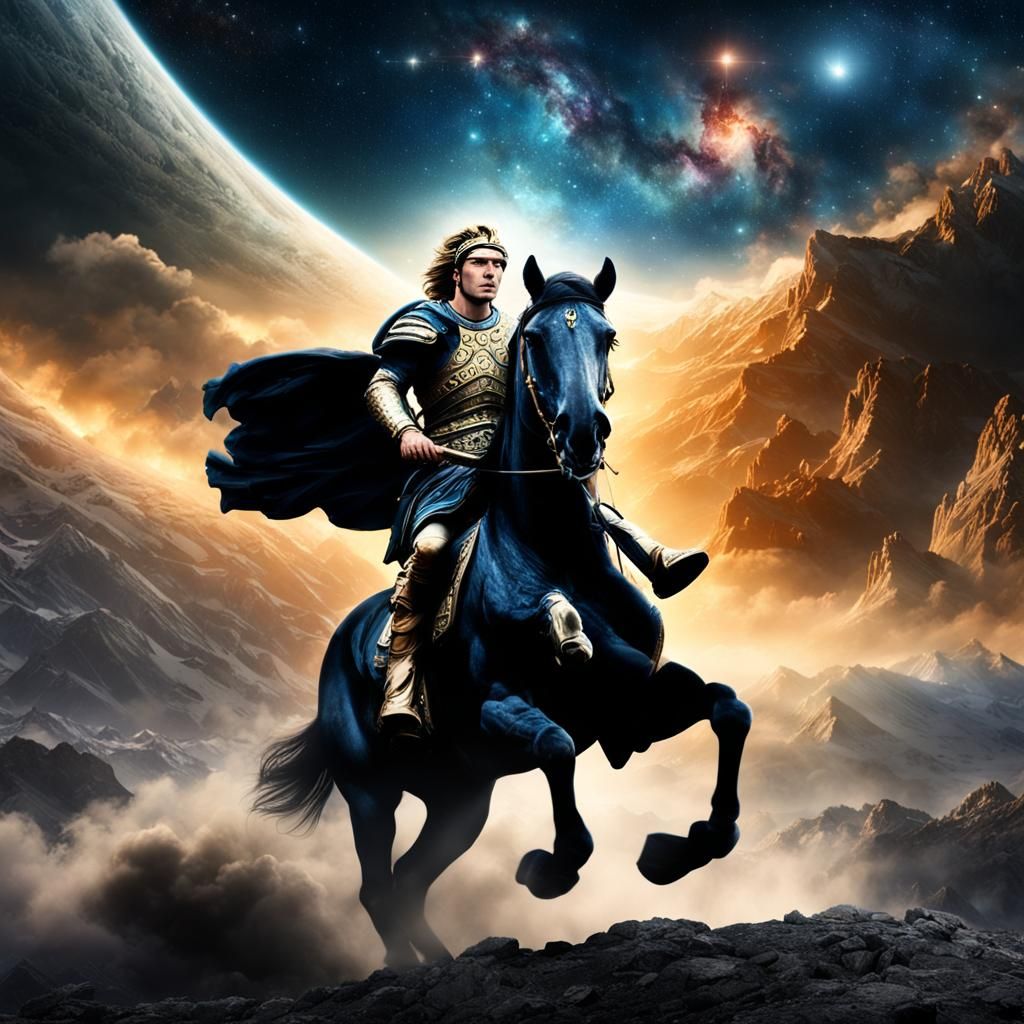 Alexander the Great Rides Across the Galaxy