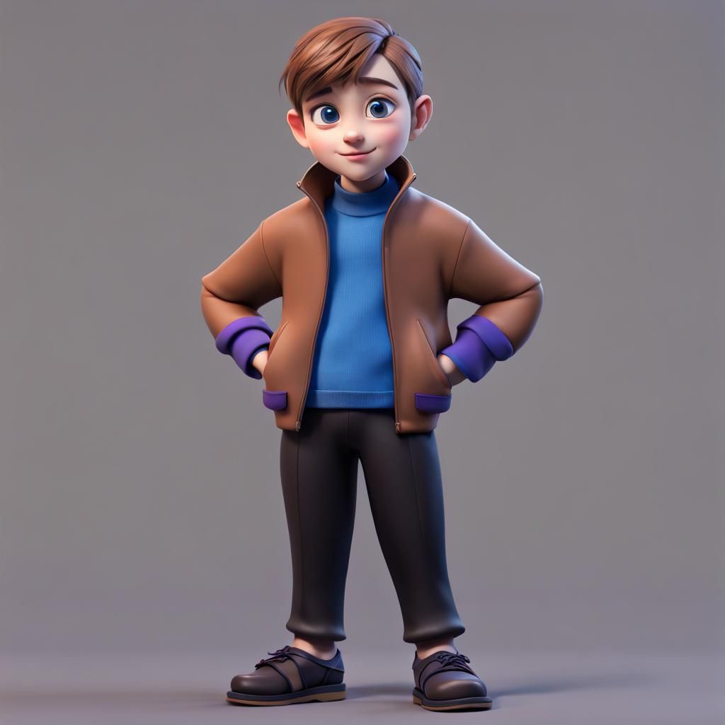 Inojin Portrait in Pixar-Inspired 3D Style