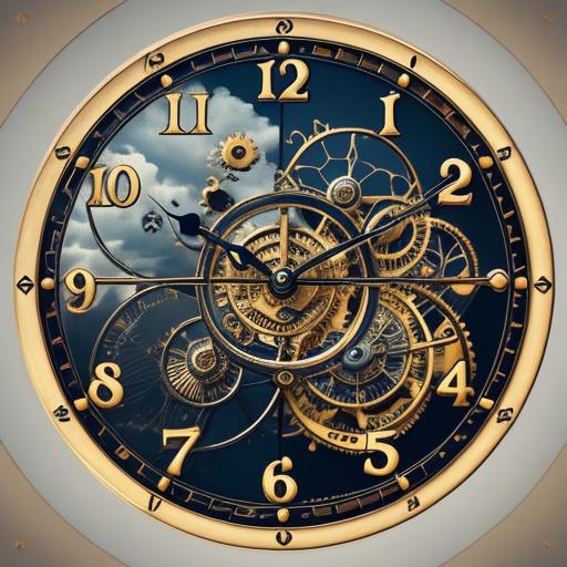 Surreal Clocks in a Dreamlike Landscape