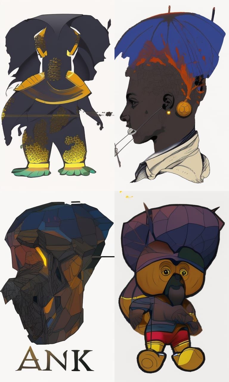 South Africa Concept Art in Orange and Teal