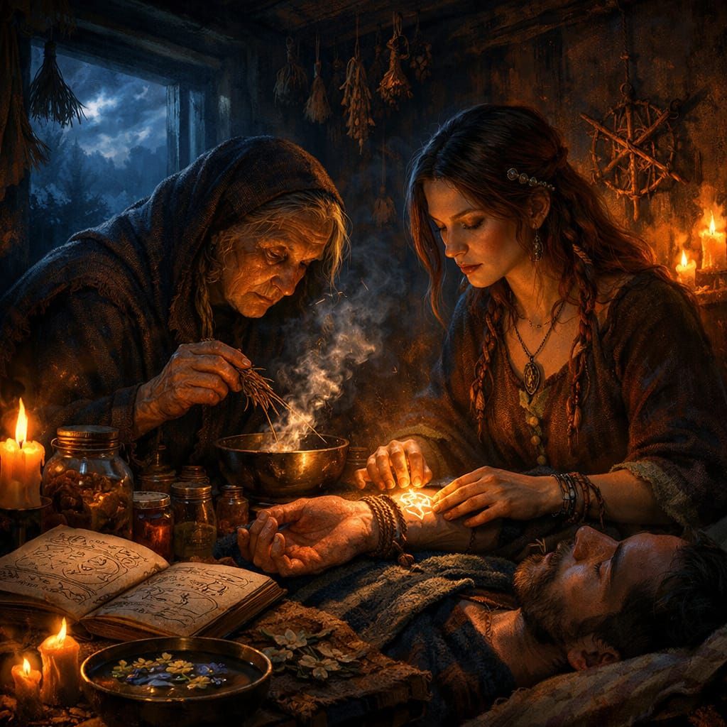 Dark Fantasy Magic Concept Art