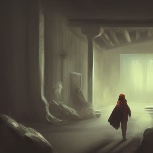 Dark Fantasy Lonely Home: 8k Resolution Art