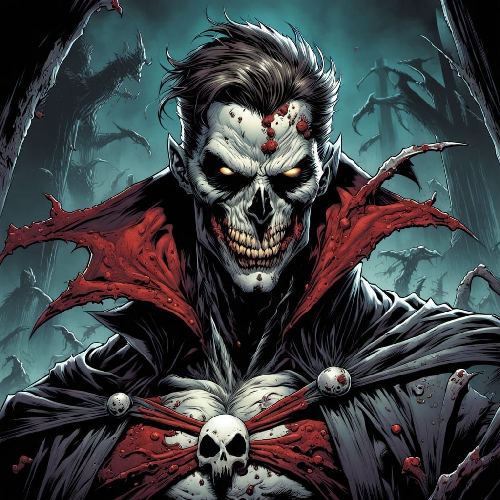 Zombie Spawn in Comic Book Art Style