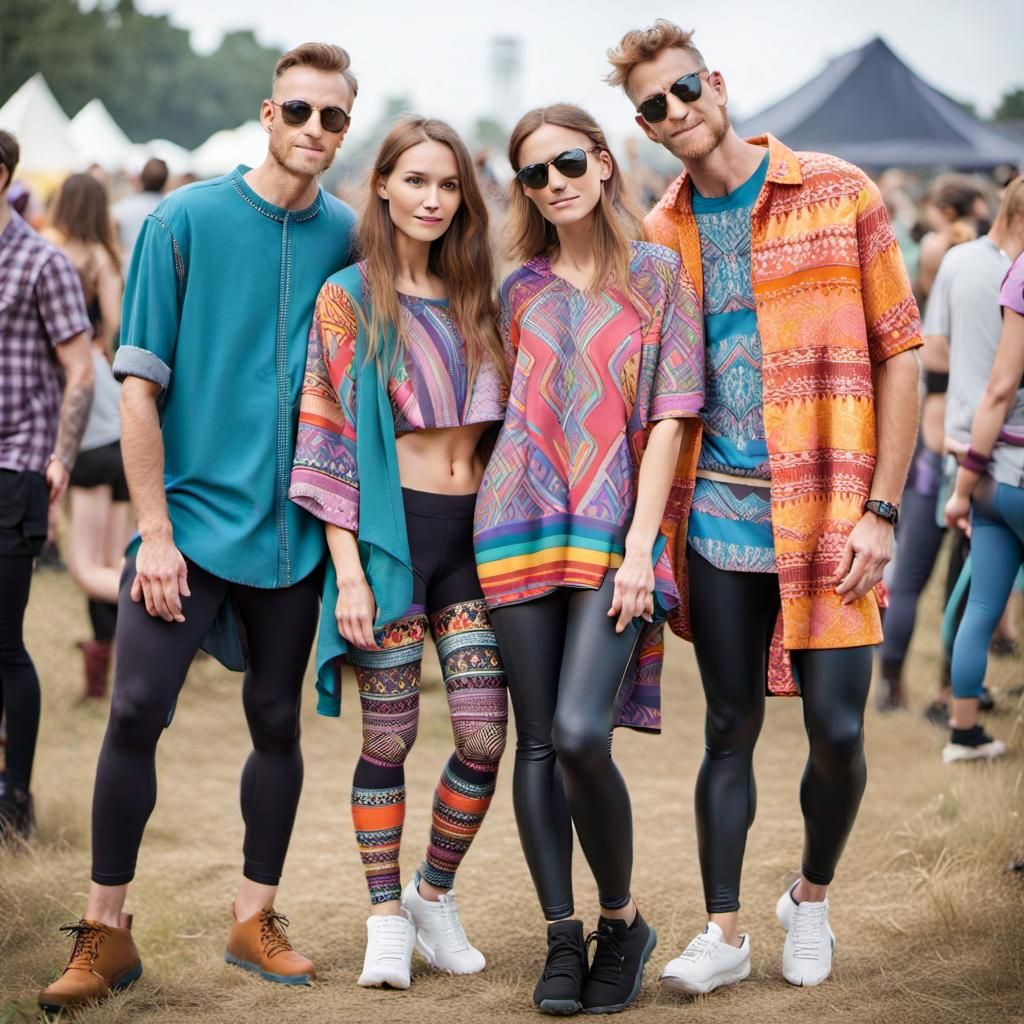 People at an Outdoor Music Festival