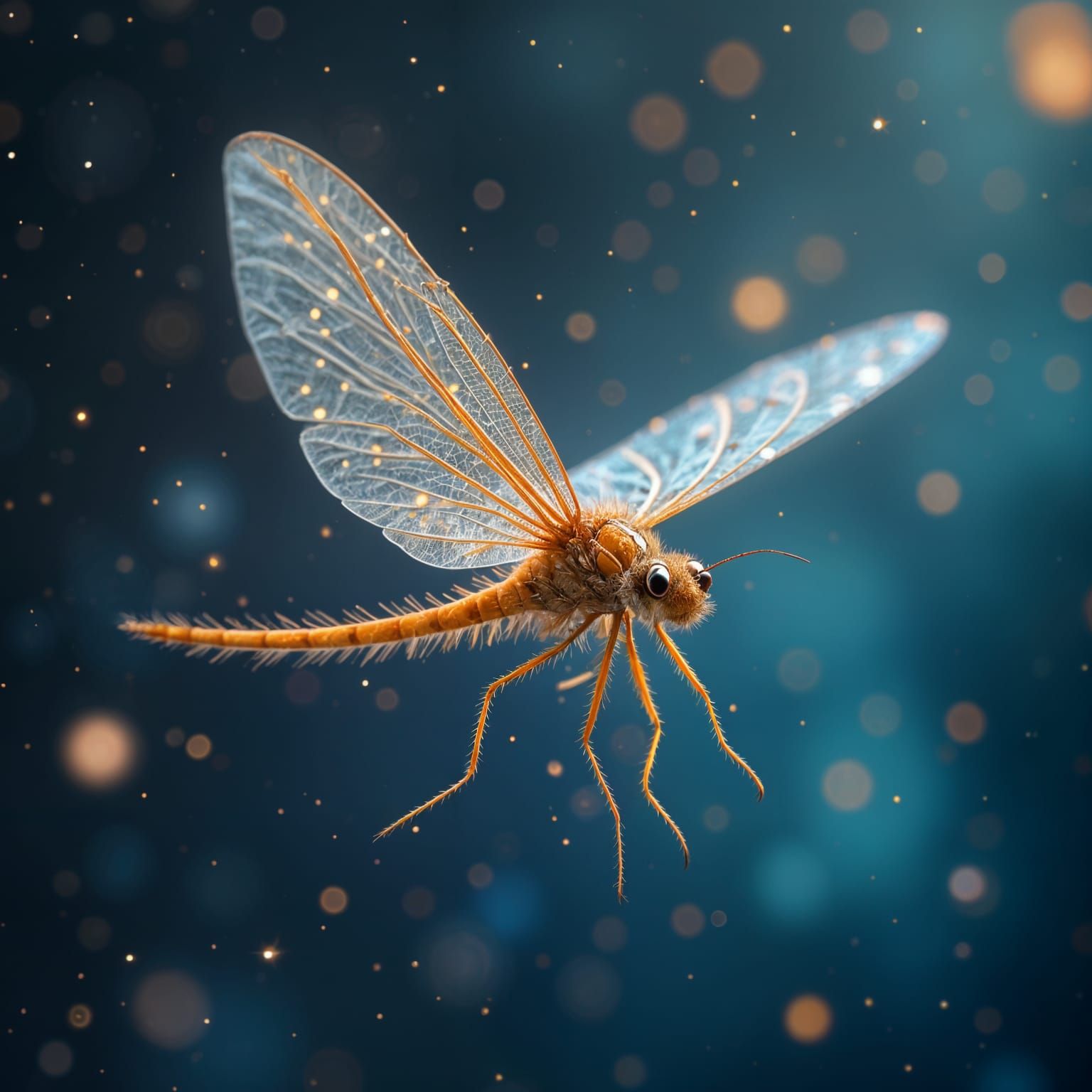 Mayfly Floating Through the Universe
