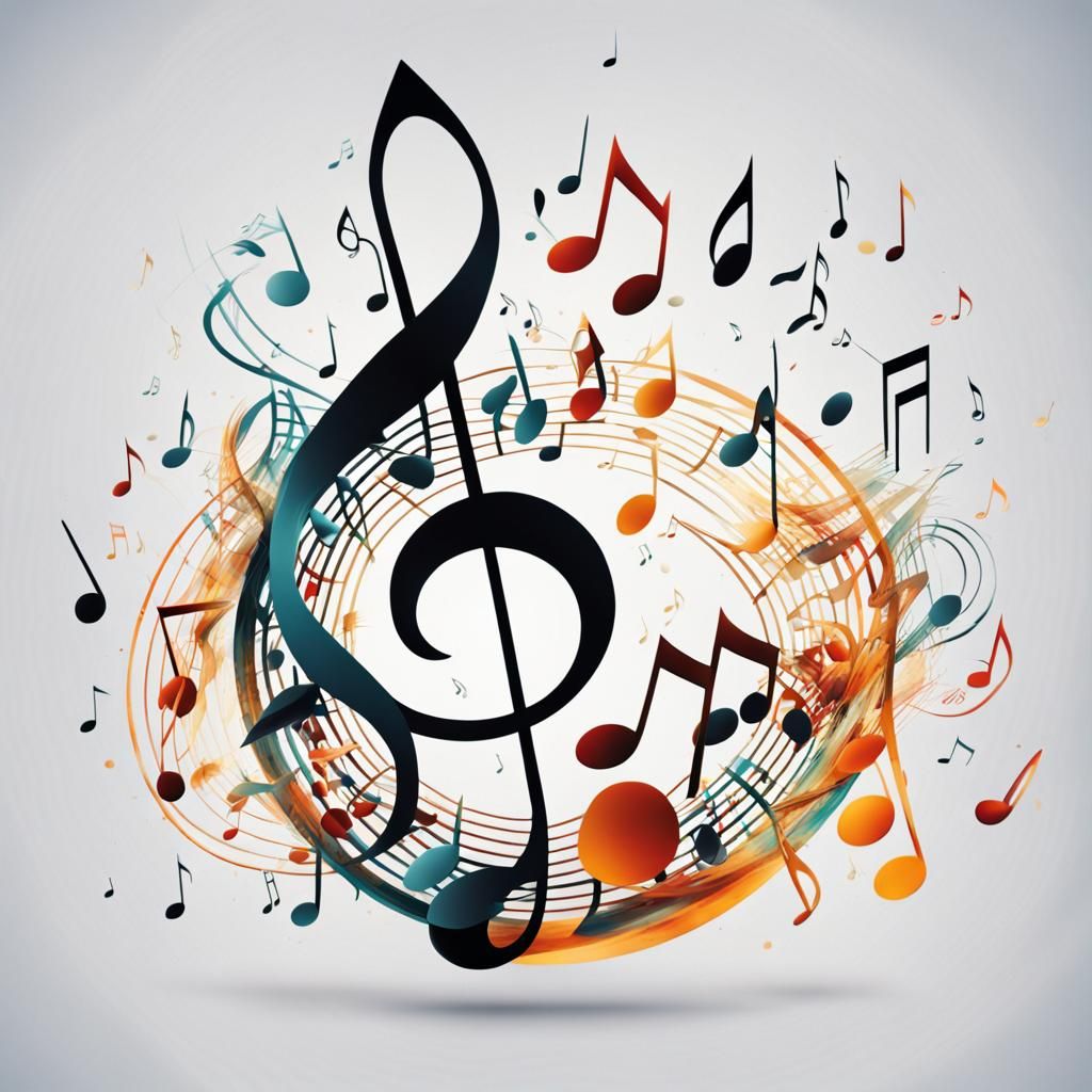 Abstract Musical Notes in Dynamic Composition