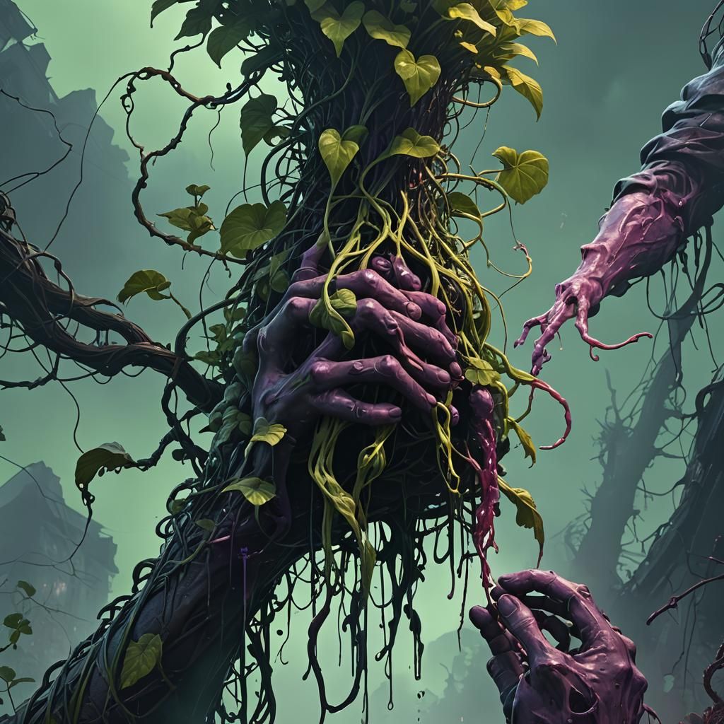 Dark Fantasy Acid Plant Melts Flesh in Unreal Engine