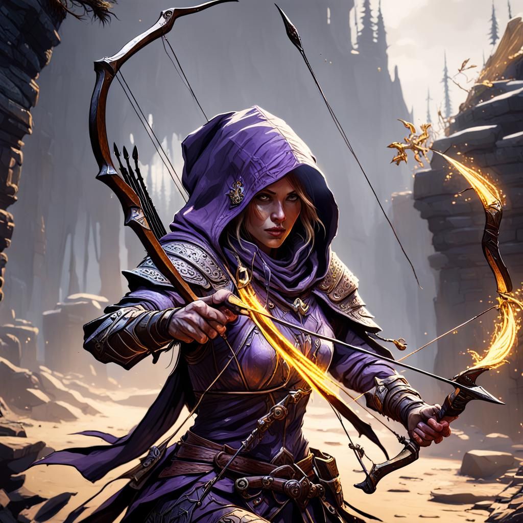 Hooded Ranger in Shadows: Dark Fantasy Concept Art
