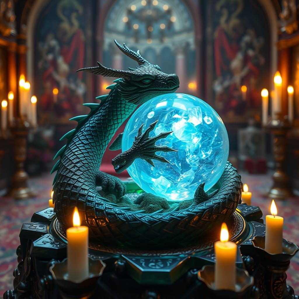 Ethereal Obsidian Music Box in Gothic Chamber