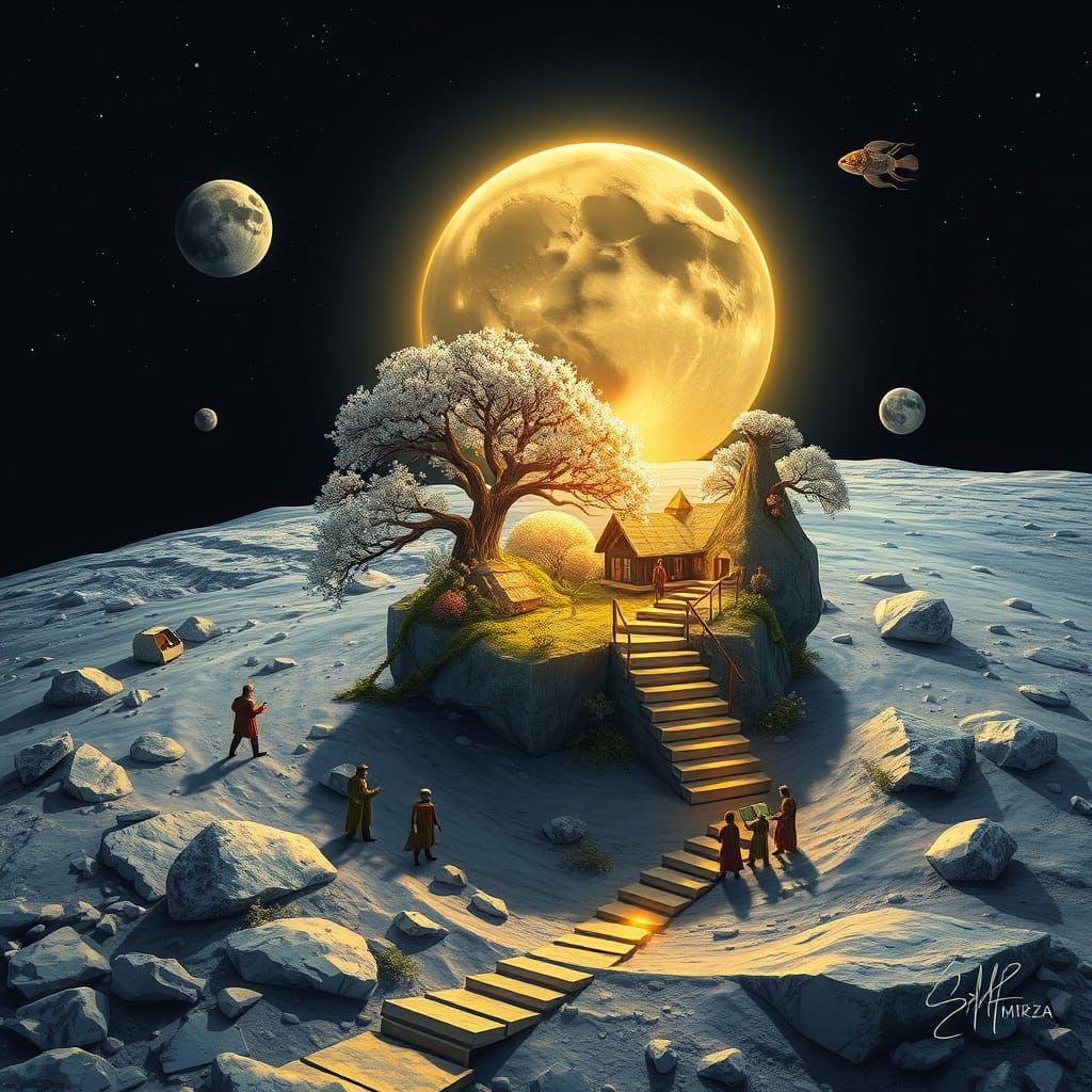 Golden Sun Pocket World on the Moon