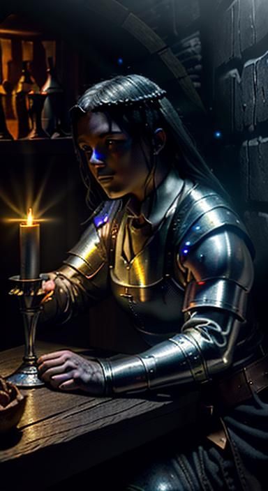 Medieval Tavern Scene with Moody, Volumetric Lighting