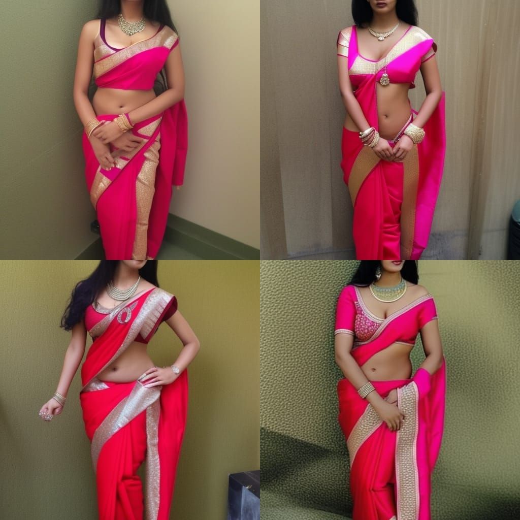 Beautiful Woman in Saree