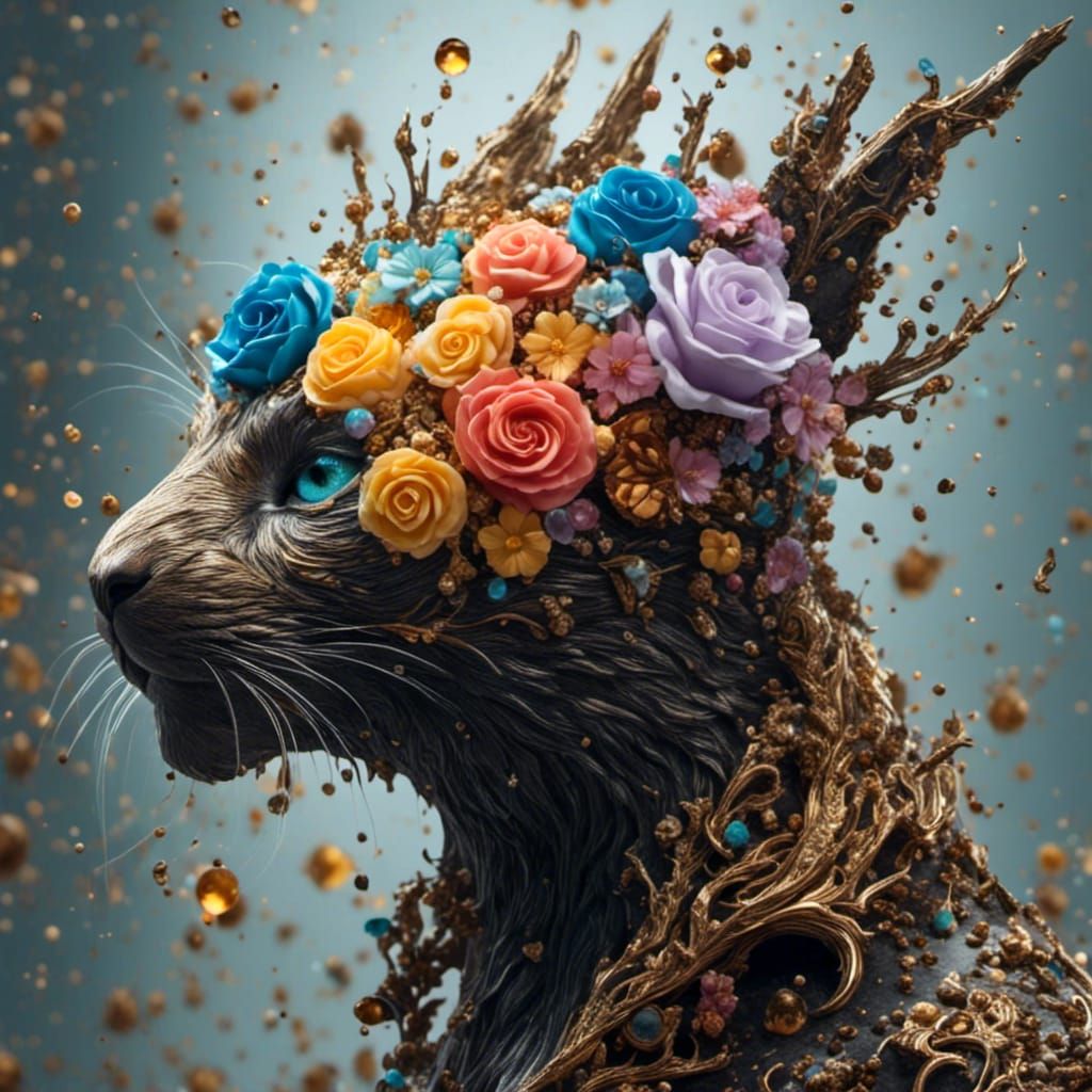 Chocolate Rose Heart: Hyperrealistic Pastel Dream