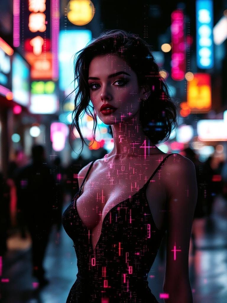 Glitch Photography with Digital Artifacts and Data Streams