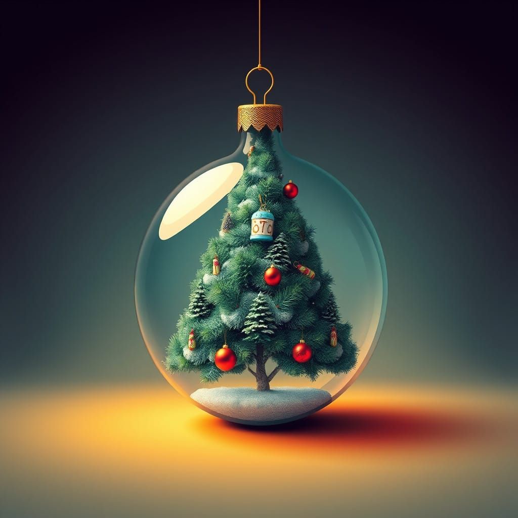 Psychedelic Pop Art Christmas Masterpiece