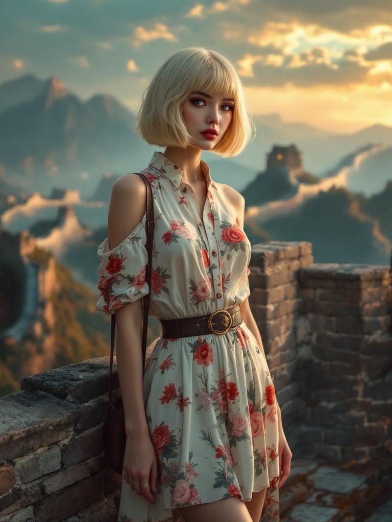 Porcelain Patterns Meet Baroque on the Great Wall