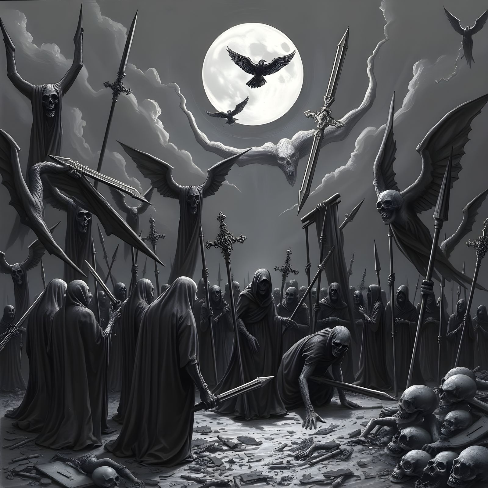 The Black Death: A Grim Historical Scene