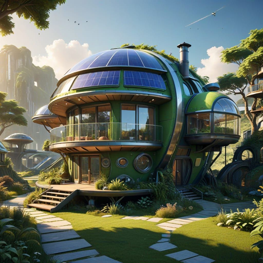 Eco-Friendly Futuristic Community