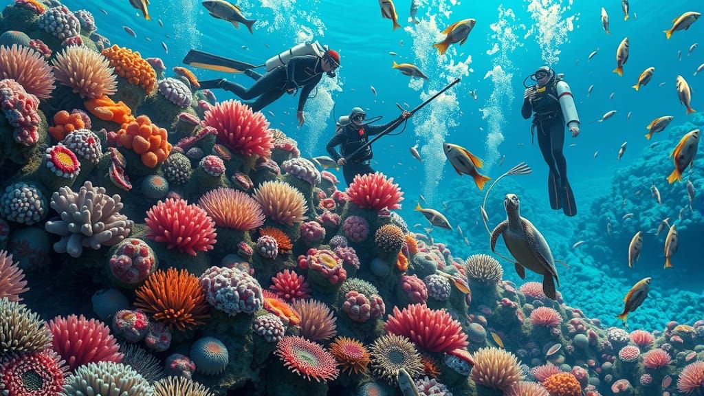 Coral Reef Destruction: A Vivid Environmental Illustration